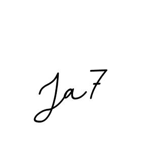 How to make Ja7 name signature. Use BallpointsItalic-DORy9 style for creating short signs online. This is the latest handwritten sign. Ja7 signature style 11 images and pictures png