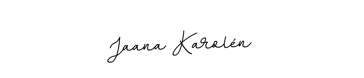 It looks lik you need a new signature style for name Jaana Karolén. Design unique handwritten (BallpointsItalic-DORy9) signature with our free signature maker in just a few clicks. Jaana Karolén signature style 11 images and pictures png