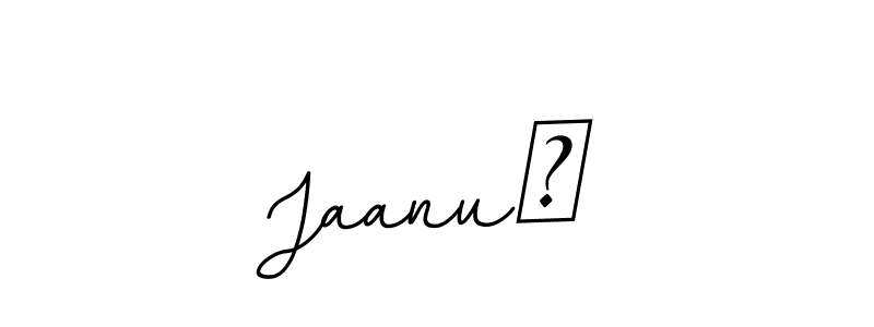 Design your own signature with our free online signature maker. With this signature software, you can create a handwritten (BallpointsItalic-DORy9) signature for name Jaanu❤. Jaanu❤ signature style 11 images and pictures png