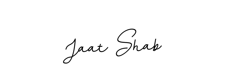 Similarly BallpointsItalic-DORy9 is the best handwritten signature design. Signature creator online .You can use it as an online autograph creator for name Jaat Shab. Jaat Shab signature style 11 images and pictures png