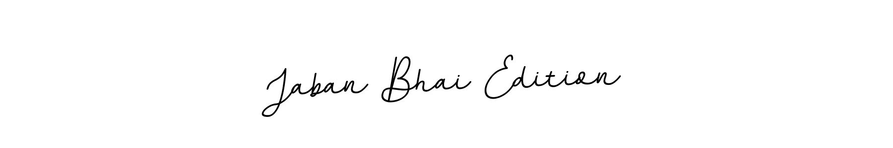 How to make Jaban Bhai Edition name signature. Use BallpointsItalic-DORy9 style for creating short signs online. This is the latest handwritten sign. Jaban Bhai Edition signature style 11 images and pictures png