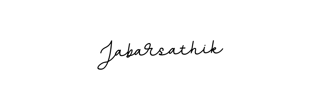 The best way (BallpointsItalic-DORy9) to make a short signature is to pick only two or three words in your name. The name Jabarsathik include a total of six letters. For converting this name. Jabarsathik signature style 11 images and pictures png