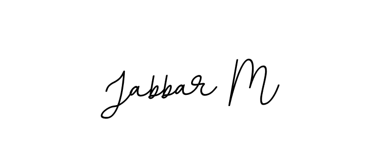 Jabbar M stylish signature style. Best Handwritten Sign (BallpointsItalic-DORy9) for my name. Handwritten Signature Collection Ideas for my name Jabbar M. Jabbar M signature style 11 images and pictures png