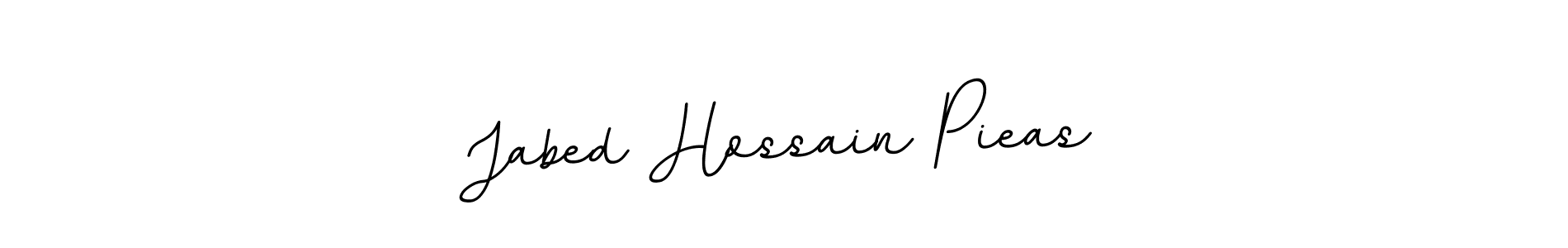 Use a signature maker to create a handwritten signature online. With this signature software, you can design (BallpointsItalic-DORy9) your own signature for name Jabed Hossain Pieas. Jabed Hossain Pieas signature style 11 images and pictures png