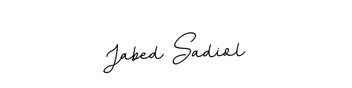 You should practise on your own different ways (BallpointsItalic-DORy9) to write your name (Jabed Sadiol) in signature. don't let someone else do it for you. Jabed Sadiol signature style 11 images and pictures png