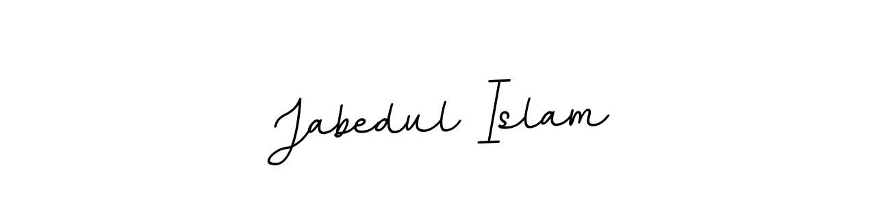 How to make Jabedul Islam name signature. Use BallpointsItalic-DORy9 style for creating short signs online. This is the latest handwritten sign. Jabedul Islam signature style 11 images and pictures png