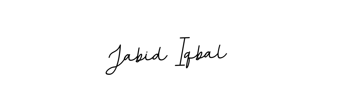 Use a signature maker to create a handwritten signature online. With this signature software, you can design (BallpointsItalic-DORy9) your own signature for name Jabid Iqbal. Jabid Iqbal signature style 11 images and pictures png