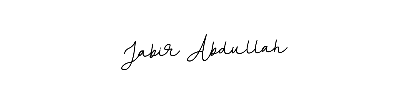 Make a beautiful signature design for name Jabir Abdullah. With this signature (BallpointsItalic-DORy9) style, you can create a handwritten signature for free. Jabir Abdullah signature style 11 images and pictures png
