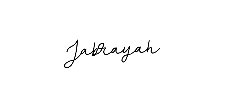 Design your own signature with our free online signature maker. With this signature software, you can create a handwritten (BallpointsItalic-DORy9) signature for name Jabrayah. Jabrayah signature style 11 images and pictures png