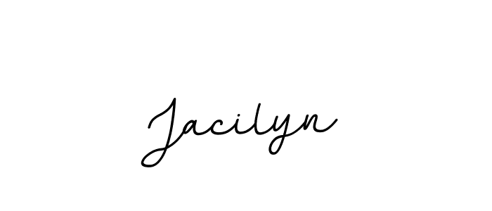 Use a signature maker to create a handwritten signature online. With this signature software, you can design (BallpointsItalic-DORy9) your own signature for name Jacilyn. Jacilyn signature style 11 images and pictures png