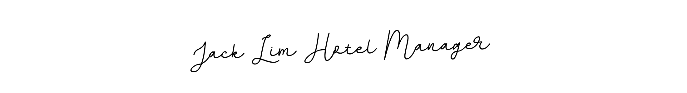 You should practise on your own different ways (BallpointsItalic-DORy9) to write your name (Jack Lim Hotel Manager) in signature. don't let someone else do it for you. Jack Lim Hotel Manager signature style 11 images and pictures png