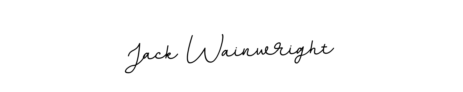 Use a signature maker to create a handwritten signature online. With this signature software, you can design (BallpointsItalic-DORy9) your own signature for name Jack Wainwright. Jack Wainwright signature style 11 images and pictures png