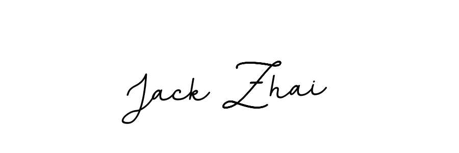 Make a beautiful signature design for name Jack Zhai. With this signature (BallpointsItalic-DORy9) style, you can create a handwritten signature for free. Jack Zhai signature style 11 images and pictures png