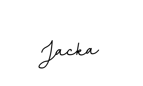 Make a beautiful signature design for name Jacka. With this signature (BallpointsItalic-DORy9) style, you can create a handwritten signature for free. Jacka signature style 11 images and pictures png