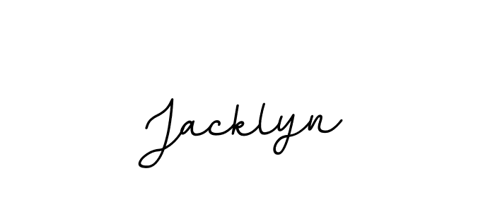 Use a signature maker to create a handwritten signature online. With this signature software, you can design (BallpointsItalic-DORy9) your own signature for name Jacklyn. Jacklyn signature style 11 images and pictures png