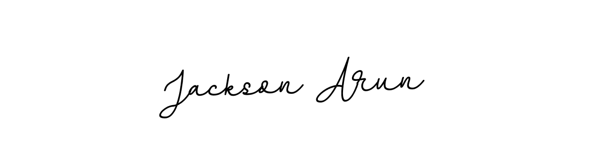 Design your own signature with our free online signature maker. With this signature software, you can create a handwritten (BallpointsItalic-DORy9) signature for name Jackson Arun. Jackson Arun signature style 11 images and pictures png