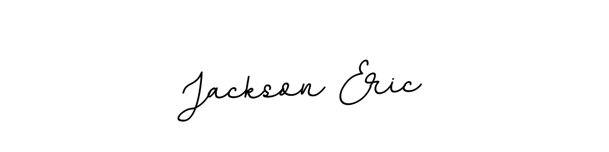 How to make Jackson Eric name signature. Use BallpointsItalic-DORy9 style for creating short signs online. This is the latest handwritten sign. Jackson Eric signature style 11 images and pictures png