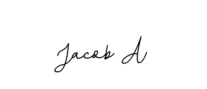 This is the best signature style for the Jacob A name. Also you like these signature font (BallpointsItalic-DORy9). Mix name signature. Jacob A signature style 11 images and pictures png