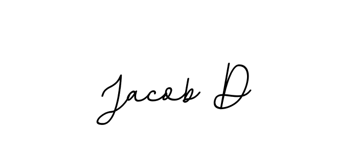Use a signature maker to create a handwritten signature online. With this signature software, you can design (BallpointsItalic-DORy9) your own signature for name Jacob D. Jacob D signature style 11 images and pictures png