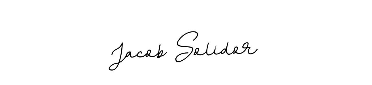 The best way (BallpointsItalic-DORy9) to make a short signature is to pick only two or three words in your name. The name Jacob Solidor include a total of six letters. For converting this name. Jacob Solidor signature style 11 images and pictures png