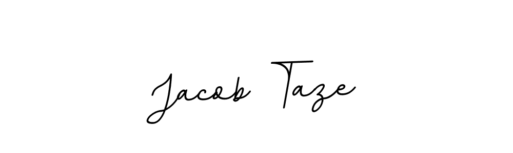 Make a beautiful signature design for name Jacob Taze. With this signature (BallpointsItalic-DORy9) style, you can create a handwritten signature for free. Jacob Taze signature style 11 images and pictures png