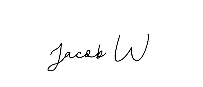 Use a signature maker to create a handwritten signature online. With this signature software, you can design (BallpointsItalic-DORy9) your own signature for name Jacob W. Jacob W signature style 11 images and pictures png