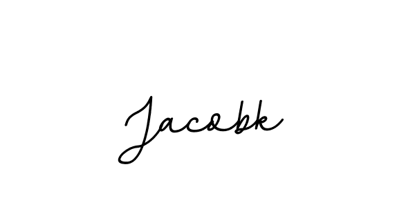 How to make Jacobk name signature. Use BallpointsItalic-DORy9 style for creating short signs online. This is the latest handwritten sign. Jacobk signature style 11 images and pictures png