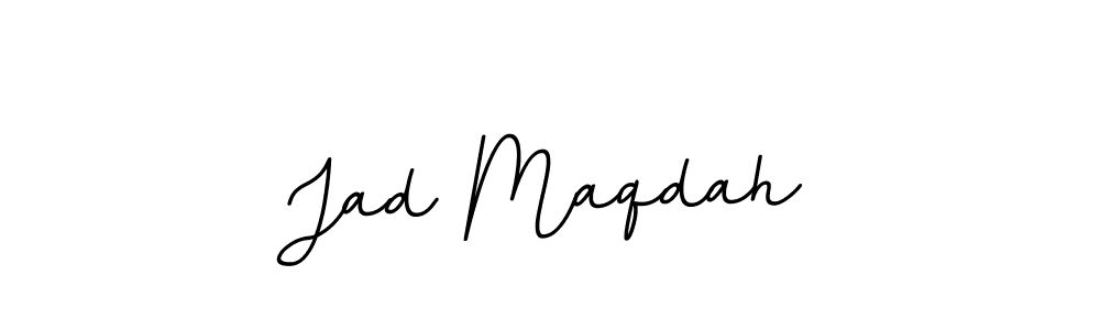 Similarly BallpointsItalic-DORy9 is the best handwritten signature design. Signature creator online .You can use it as an online autograph creator for name Jad Maqdah. Jad Maqdah signature style 11 images and pictures png
