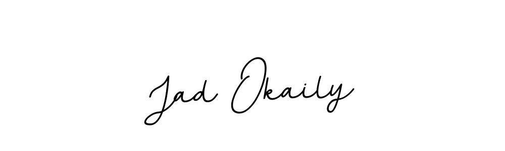 Similarly BallpointsItalic-DORy9 is the best handwritten signature design. Signature creator online .You can use it as an online autograph creator for name Jad Okaily. Jad Okaily signature style 11 images and pictures png