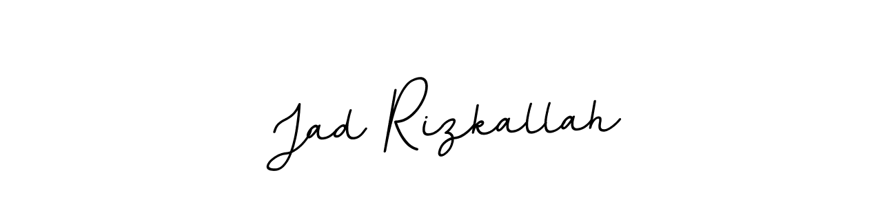 Make a beautiful signature design for name Jad Rizkallah. With this signature (BallpointsItalic-DORy9) style, you can create a handwritten signature for free. Jad Rizkallah signature style 11 images and pictures png