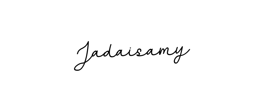 The best way (BallpointsItalic-DORy9) to make a short signature is to pick only two or three words in your name. The name Jadaisamy include a total of six letters. For converting this name. Jadaisamy signature style 11 images and pictures png