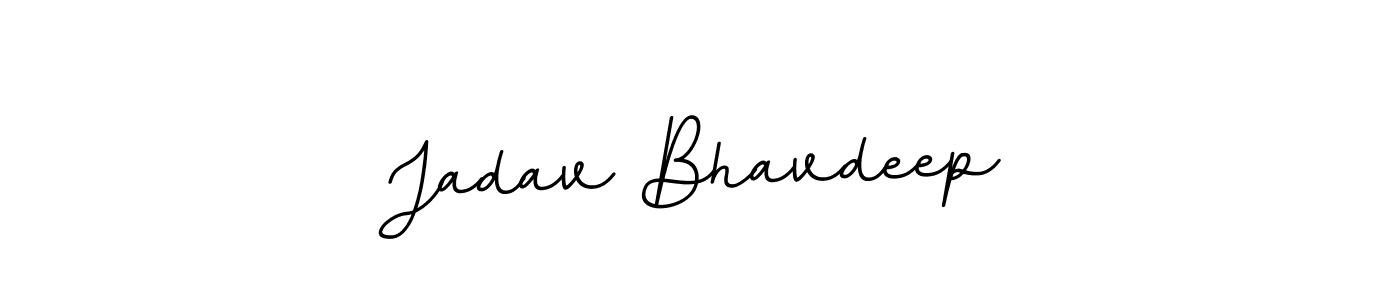 Jadav Bhavdeep stylish signature style. Best Handwritten Sign (BallpointsItalic-DORy9) for my name. Handwritten Signature Collection Ideas for my name Jadav Bhavdeep. Jadav Bhavdeep signature style 11 images and pictures png