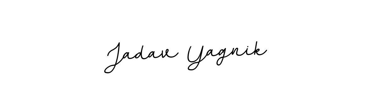 Design your own signature with our free online signature maker. With this signature software, you can create a handwritten (BallpointsItalic-DORy9) signature for name Jadav Yagnik. Jadav Yagnik signature style 11 images and pictures png