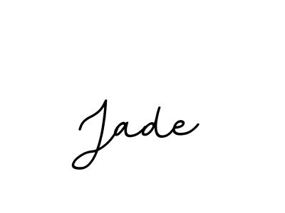 Create a beautiful signature design for name Jade. With this signature (BallpointsItalic-DORy9) fonts, you can make a handwritten signature for free. Jade signature style 11 images and pictures png