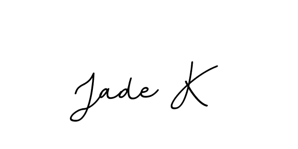 Check out images of Autograph of Jade K name. Actor Jade K Signature Style. BallpointsItalic-DORy9 is a professional sign style online. Jade K signature style 11 images and pictures png
