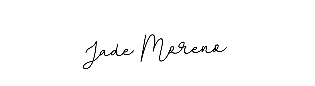 Design your own signature with our free online signature maker. With this signature software, you can create a handwritten (BallpointsItalic-DORy9) signature for name Jade Moreno. Jade Moreno signature style 11 images and pictures png