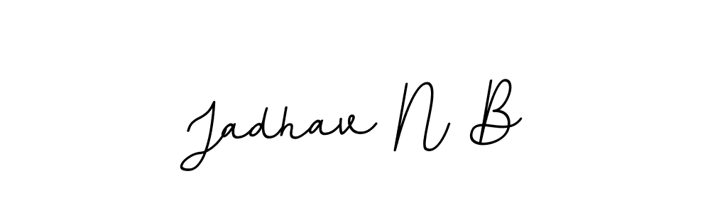 It looks lik you need a new signature style for name Jadhav N B. Design unique handwritten (BallpointsItalic-DORy9) signature with our free signature maker in just a few clicks. Jadhav N B signature style 11 images and pictures png