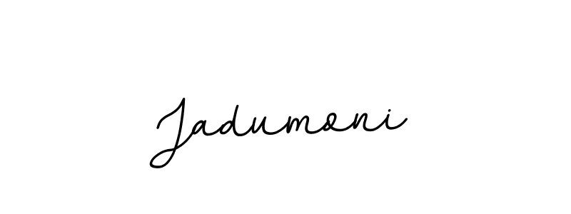 Create a beautiful signature design for name Jadumoni. With this signature (BallpointsItalic-DORy9) fonts, you can make a handwritten signature for free. Jadumoni signature style 11 images and pictures png