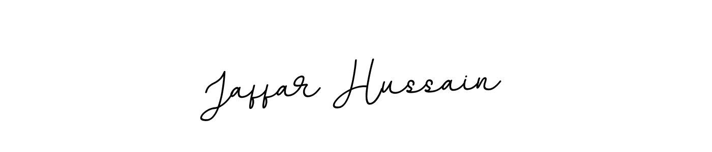 How to make Jaffar Hussain name signature. Use BallpointsItalic-DORy9 style for creating short signs online. This is the latest handwritten sign. Jaffar Hussain signature style 11 images and pictures png