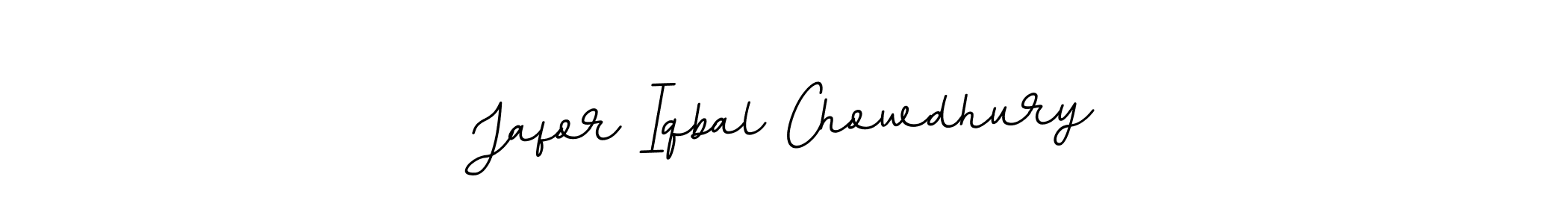 Make a beautiful signature design for name Jafor Iqbal Chowdhury. With this signature (BallpointsItalic-DORy9) style, you can create a handwritten signature for free. Jafor Iqbal Chowdhury signature style 11 images and pictures png