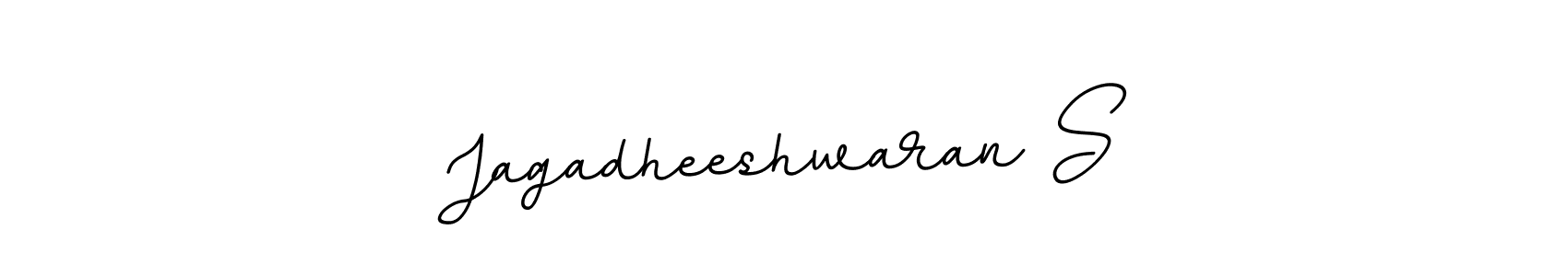 Design your own signature with our free online signature maker. With this signature software, you can create a handwritten (BallpointsItalic-DORy9) signature for name Jagadheeshwaran S. Jagadheeshwaran S signature style 11 images and pictures png