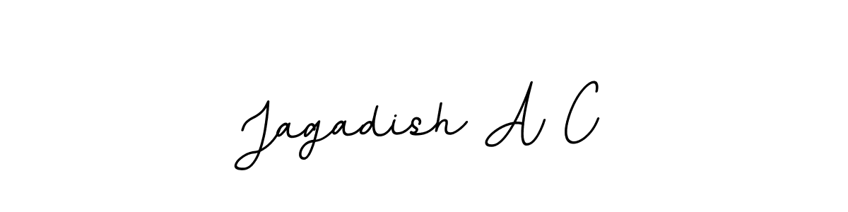 Make a beautiful signature design for name Jagadish A C. With this signature (BallpointsItalic-DORy9) style, you can create a handwritten signature for free. Jagadish A C signature style 11 images and pictures png