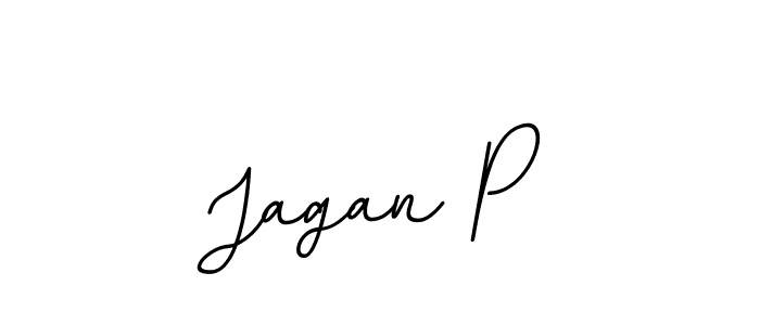 The best way (BallpointsItalic-DORy9) to make a short signature is to pick only two or three words in your name. The name Jagan P include a total of six letters. For converting this name. Jagan P signature style 11 images and pictures png