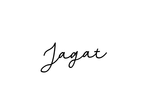 Design your own signature with our free online signature maker. With this signature software, you can create a handwritten (BallpointsItalic-DORy9) signature for name Jagat. Jagat signature style 11 images and pictures png