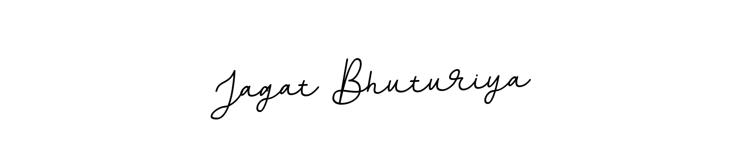 Use a signature maker to create a handwritten signature online. With this signature software, you can design (BallpointsItalic-DORy9) your own signature for name Jagat Bhuturiya. Jagat Bhuturiya signature style 11 images and pictures png