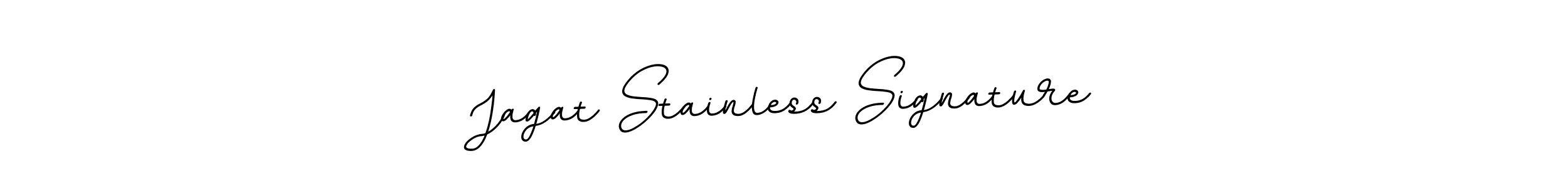 Use a signature maker to create a handwritten signature online. With this signature software, you can design (BallpointsItalic-DORy9) your own signature for name Jagat Stainless Signature. Jagat Stainless Signature signature style 11 images and pictures png