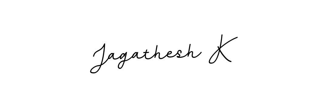 Design your own signature with our free online signature maker. With this signature software, you can create a handwritten (BallpointsItalic-DORy9) signature for name Jagathesh K. Jagathesh K signature style 11 images and pictures png