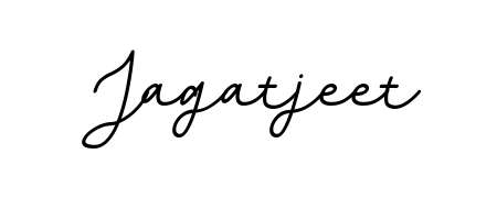 You should practise on your own different ways (BallpointsItalic-DORy9) to write your name (Jagatjeet) in signature. Don't let someone else do it for you. Jagatjeet signature style 11 images and pictures png