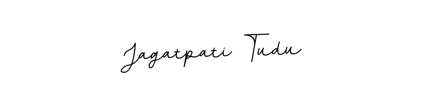 Use a signature maker to create a handwritten signature online. With this signature software, you can design (BallpointsItalic-DORy9) your own signature for name Jagatpati Tudu. Jagatpati Tudu signature style 11 images and pictures png