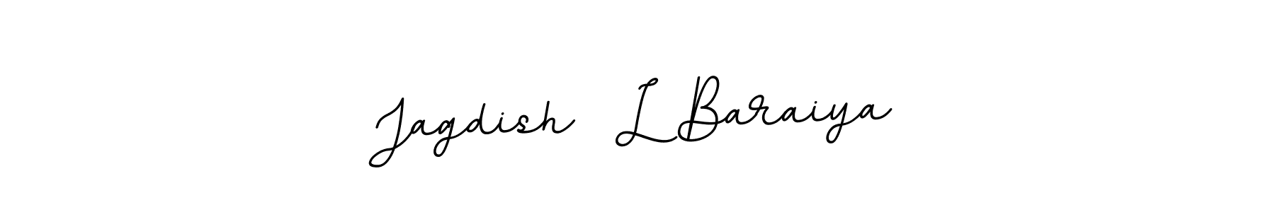 How to make Jagdish  L Baraiya name signature. Use BallpointsItalic-DORy9 style for creating short signs online. This is the latest handwritten sign. Jagdish  L Baraiya signature style 11 images and pictures png